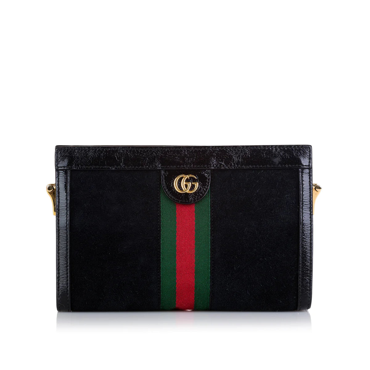 Gucci Ophidia Shoulder Bag Suede Small Black