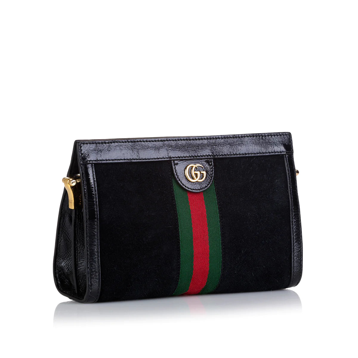 Gucci Ophidia Shoulder Bag Suede Small Black