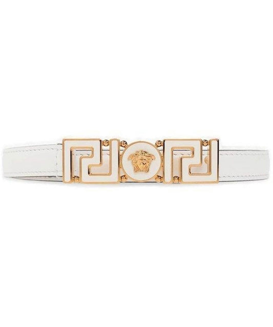 Versace white belt